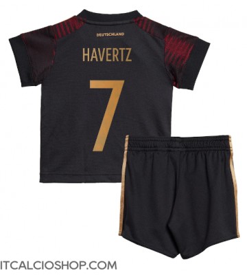 Germania Kai Havertz #7 Seconda Maglia Bambino Mondiali 2022 Manica Corta (+ Pantaloni corti)